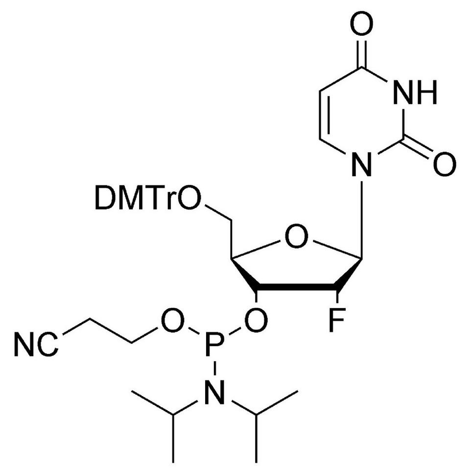 2'-F-U CE-Phosphoramidite, 10 g, MerMade (250 mL / 28-400)